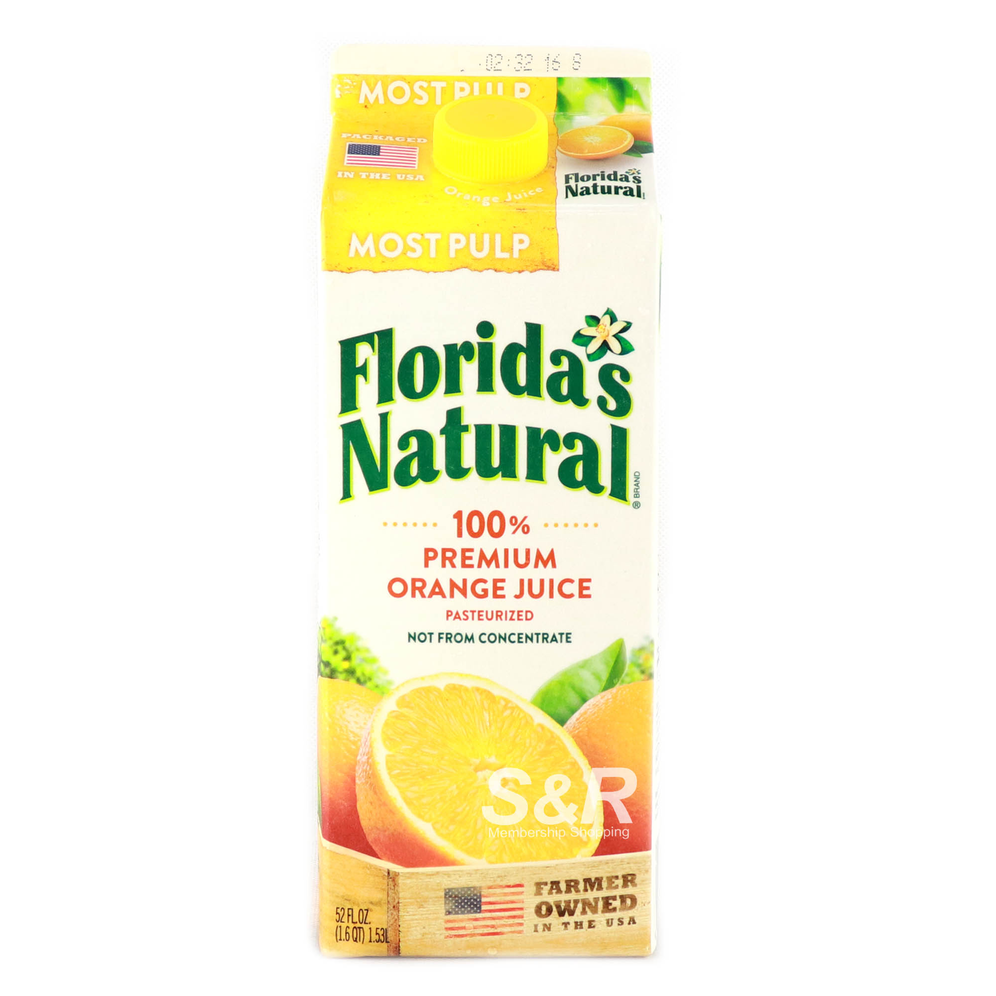 Florida’s Natural 100% Premium Orange Juice Most Pulp 1.53L
